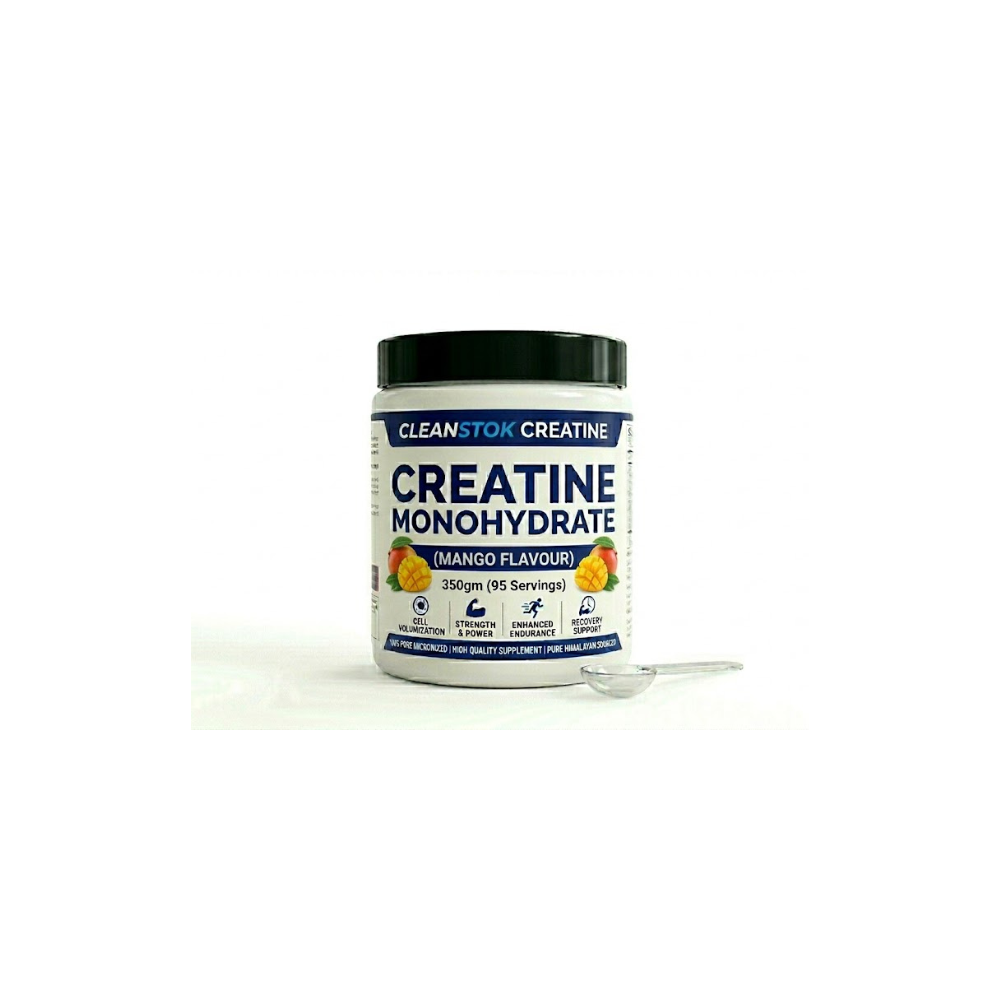 Creatine Monohydrate (Mango Flavour) 350gm (95 Servings)