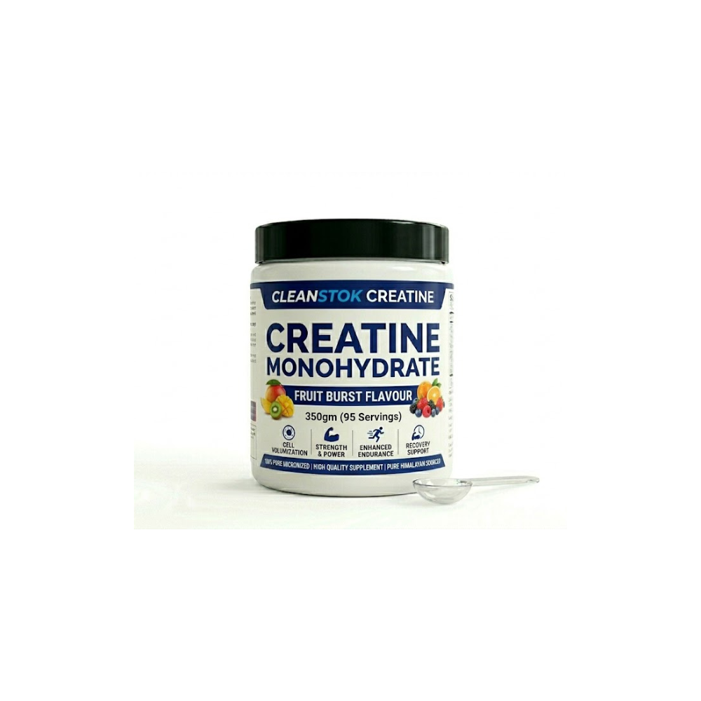 Creatine Monohydrate (Fruit Burst Flavour) 350gm (95 Servings)